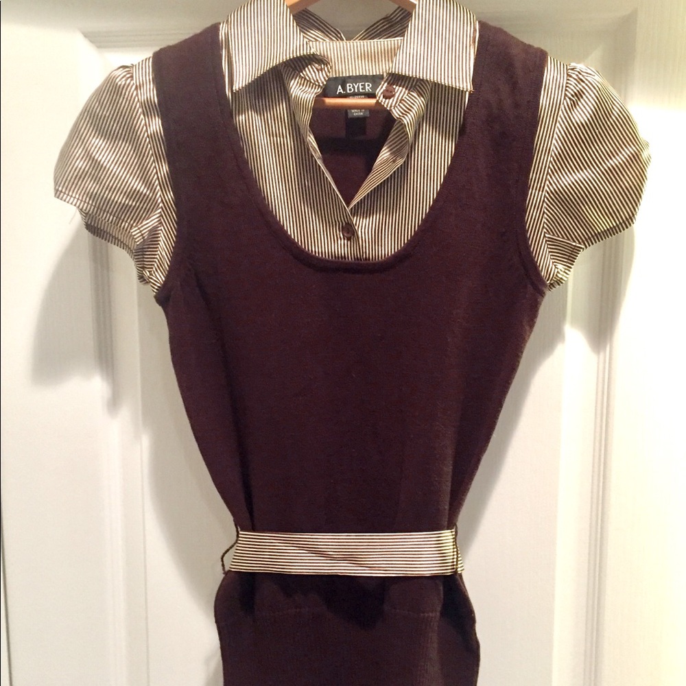 A.Byer dress top with vest